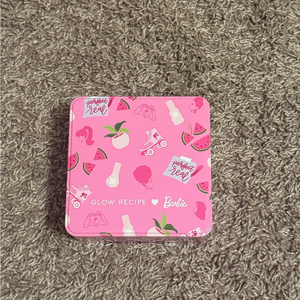 Rare glow recipe Barbie box/tin